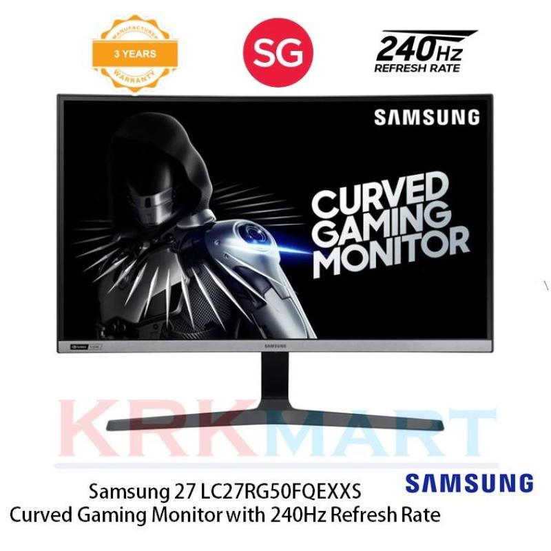 (Pre-Order) Samsung 27 LC27RG50FQEXXS Curved Gaming Monitor with 240Hz Refresh Rate (3 year on site warranty) Singapore