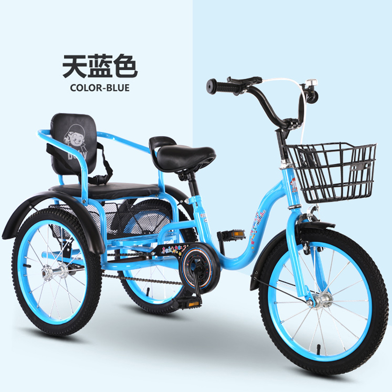 Children Tricycle dai dou Folding Double Bike 2-10 Years Pneumatic Tire Stroller Children Bicycle Bike Singapore