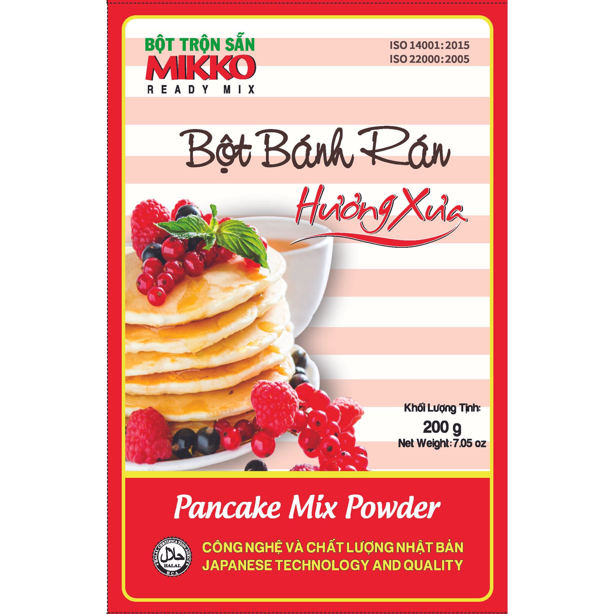Bột Pancake Mikko Mềm Xốp Thơm Ngon gói 200g