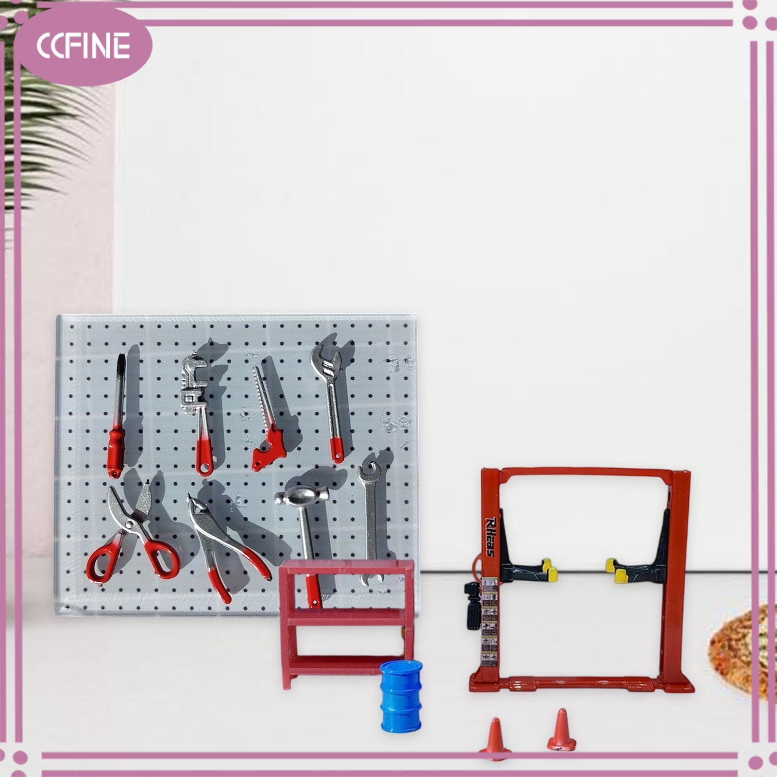 Ccfine quy mô 1/64 diorama phụ kiện nhà để xe thu nhỏ cửa hàng tự động