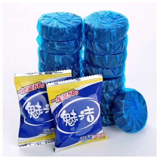 Combo 10 Viên thả tẩy bồn cầu hương chanh vệ sinh diệt khuẩn, khử mùi hiệu quả