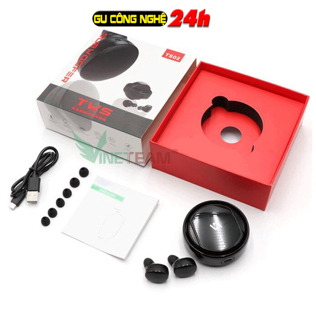 Tai nghe bluetooth v4.2 shinecon tws ts02 -dc3340