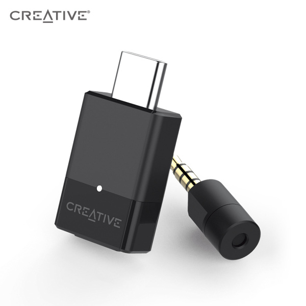 Creative BT-W3 Bluetooth 5.0 USB-C Audio Transmitter, aptX LL and aptX HD, 3.5 mm Analog Mic for Voice Chat Support, Codec Indicator and Selection, Plug-and-play for PS4, Nintendo Switch, PC, and Mac Singapore
