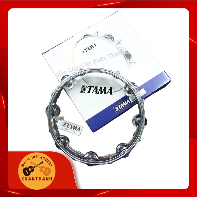 Trống Gõ Bo Lục Lạc Tambourine TAMA – Mặt Xanh / Mặt Trắng Trong / Mặt Trắng Sữa