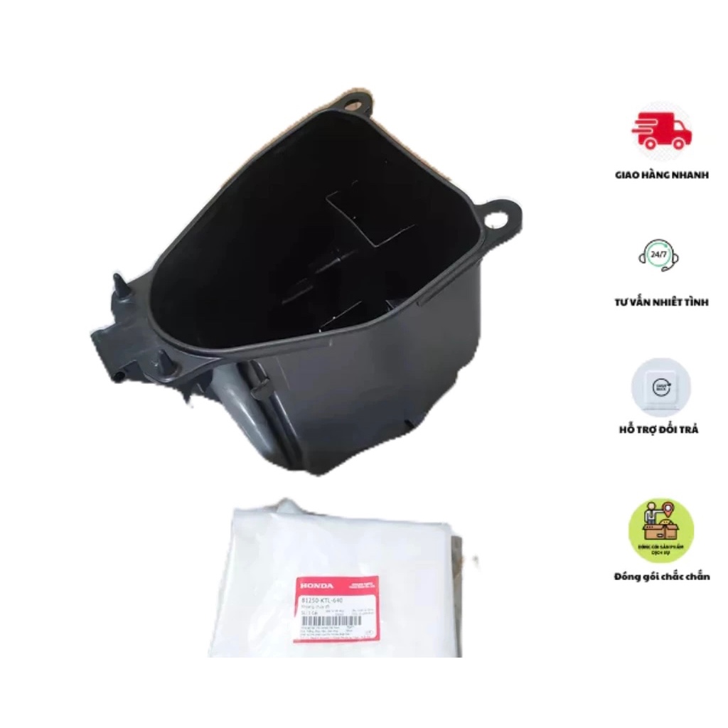 Hộp chứa đồ - thùng đồ cốp xe honda wave a100, rs100, s100, rsx100. 81250ktl640