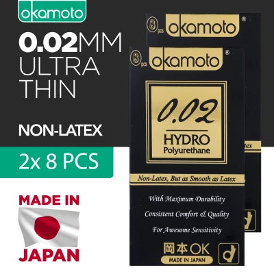 [Bundle of 2] Okamoto 002 0.02 Hydro Condoms Pack of 8s