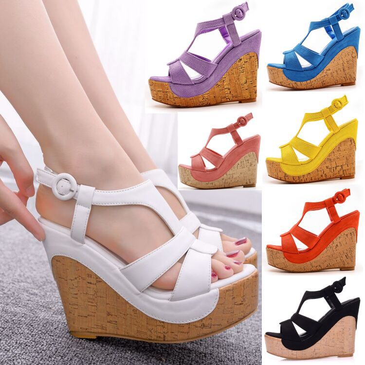 Nền tảng hở ngón Xăng đan đế xuồng 12.5cm