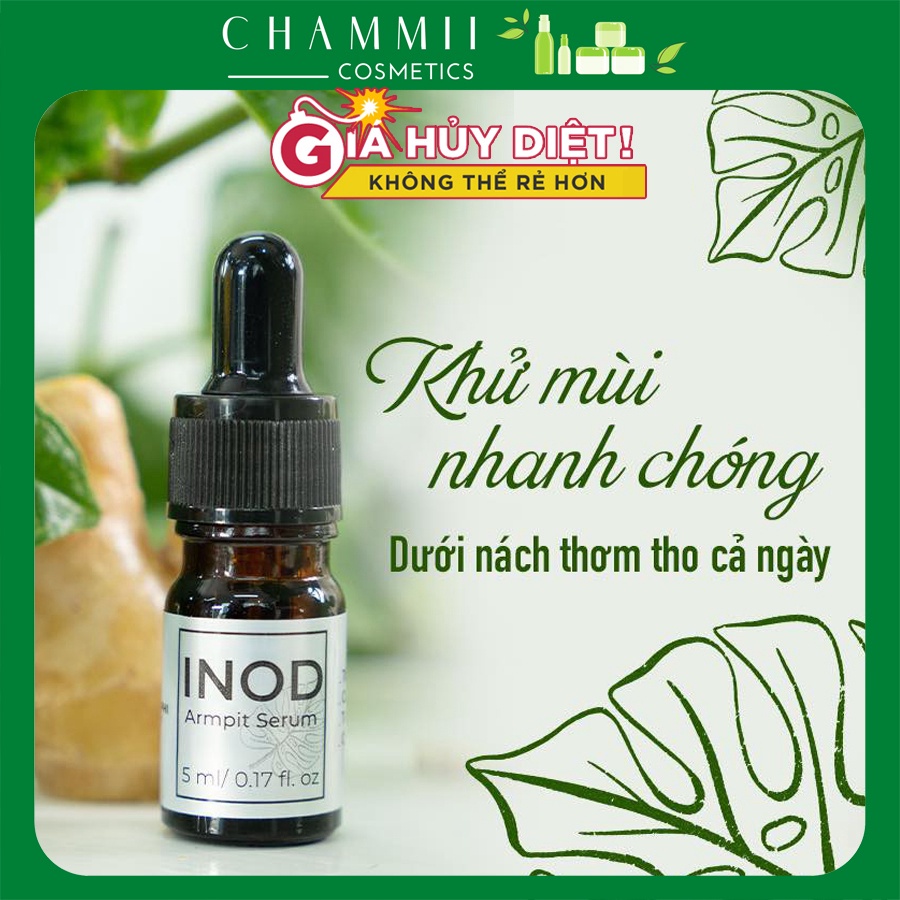 Serum khử mùi hôi ƞách INOD Huyền Phi Lọ 5ml ngăn tiết mồ hôi, dưỡng trắng ƞách