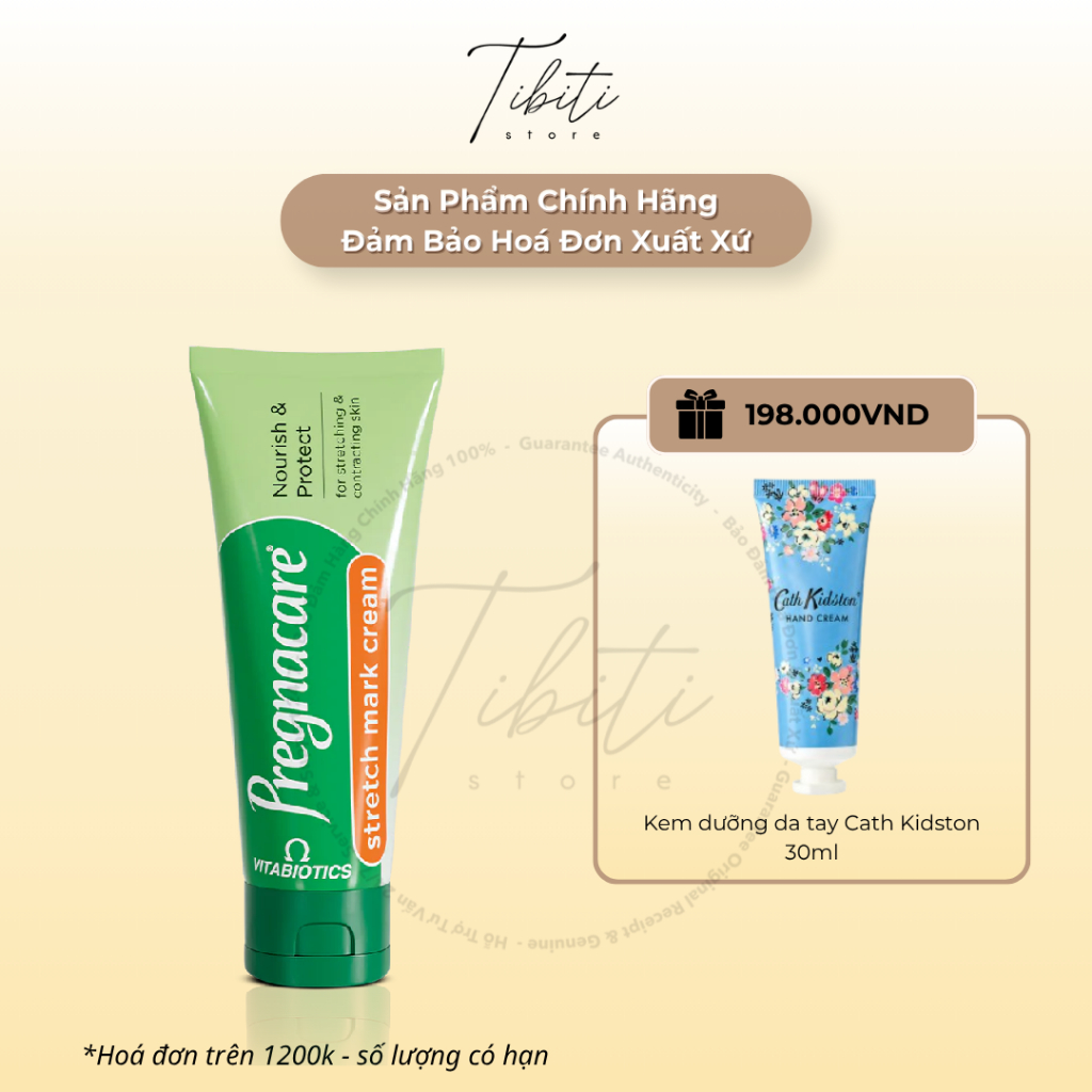 Kem làm mờ rạn, tái tạo da hiệu quả cho phụ nữ có bầu và sau sinh Pregnacare Stretch Mark Cream 100ml