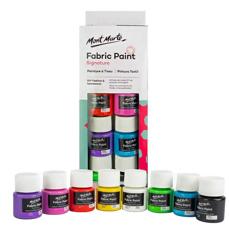 BỘ MÀU VẼ VẢI MONT MARTE 20 ML (FABRIC PAINT)