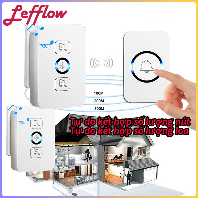   Miễn Phí Vận Chuyển Chuông cửa không dây Xiaomi 61 Chuông cửa thông minh nút nhấn và âm thanh còi cần thiết Thiết kế chống nước Sound Siren cần thiết Cài đặt dễ dàng được trang bị pin  