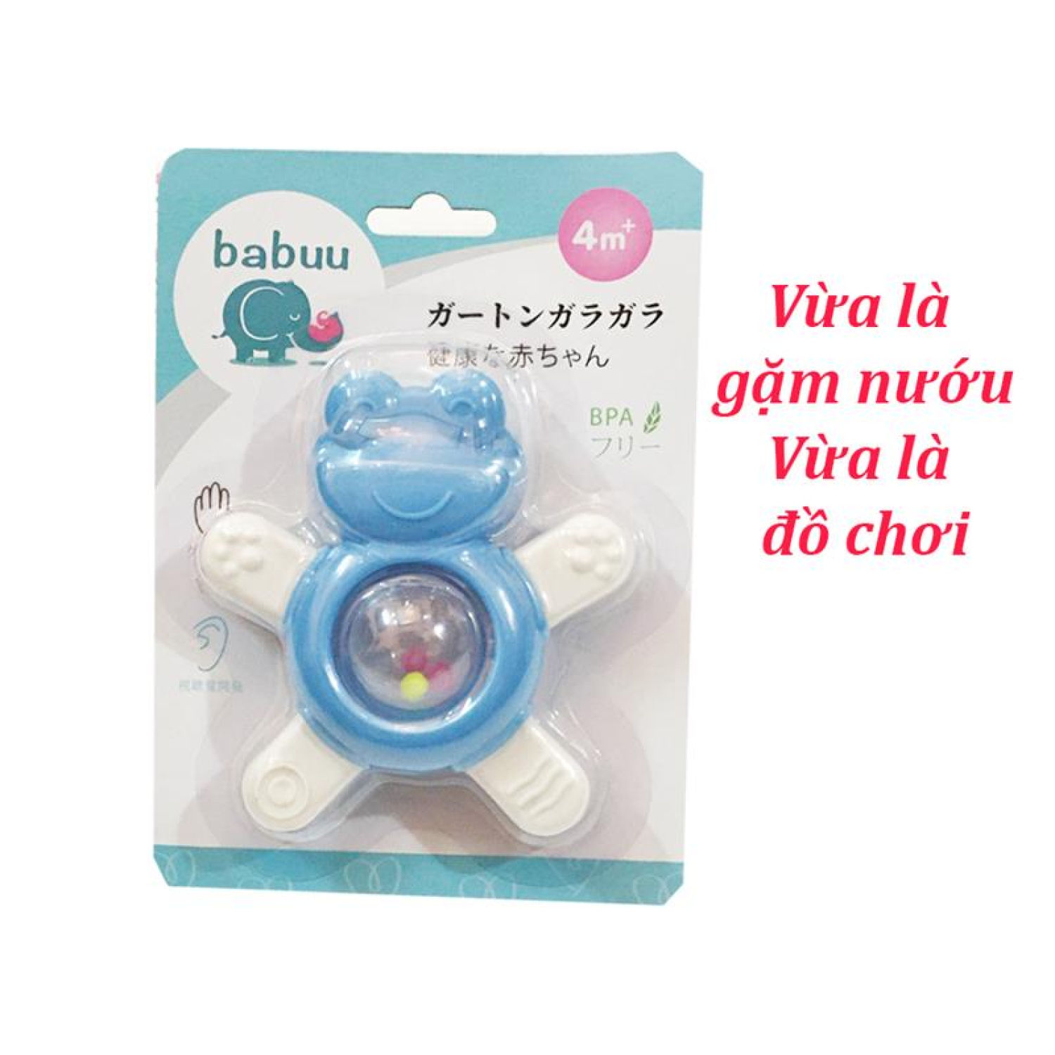 Đồ chơi cho bé, đồ chơi trẻ em gặm nướu xúc xắc Babuu cực tiện ích