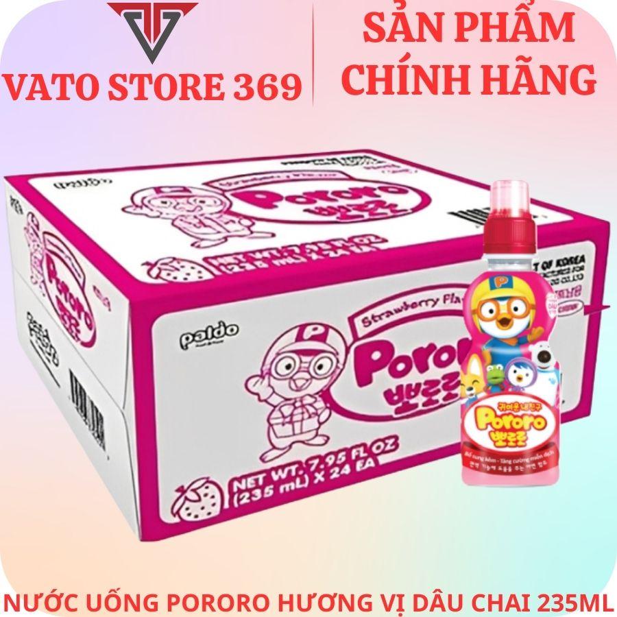 Pororo Strawberry Flavored Drink 235ml Bottle