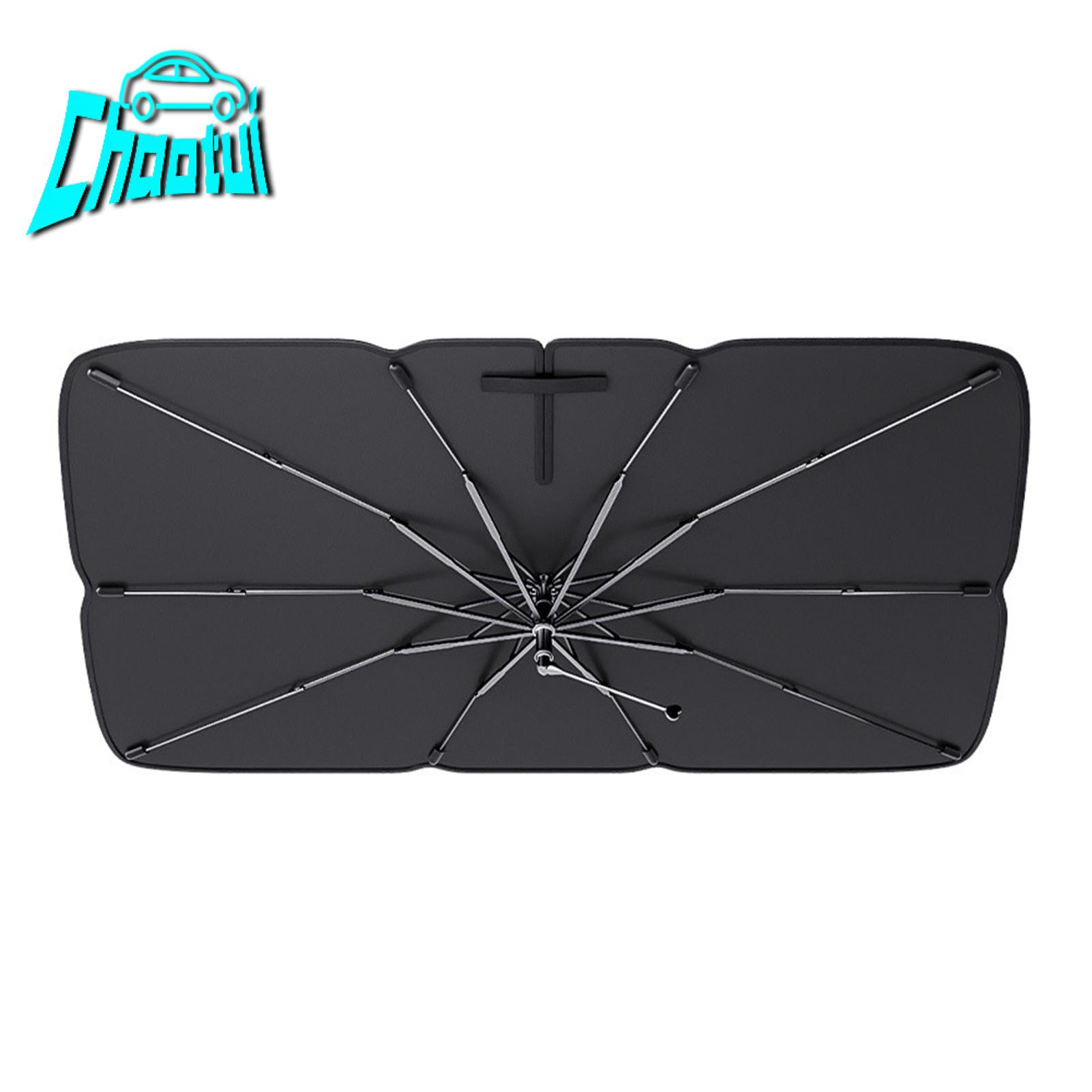 Chaotui Ô Che Nắng Xe Gấp được ô kính chắn gió ô tô ô che nắng xe 360 độ xoay cho cửa sổ trước tấm che phản chiếu cao chống tia cực tím mặt trời thông dụng