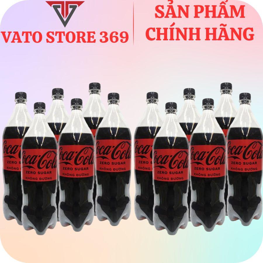 Nước ngọt có ga COCACOLA zero không đường chai 1.5 lít