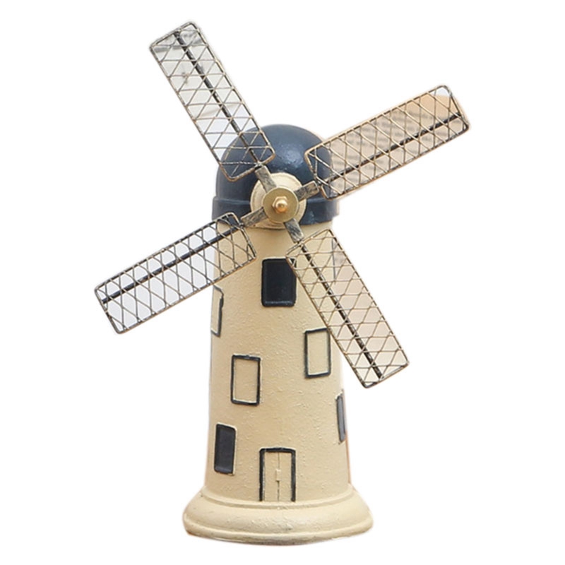 Vintage Resin Windmill Accessories Dutch Windmill Home Decoration European Model Gift Furniture Products