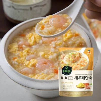 [BIBIGO]Shrimp & Egg Porridge 450g bibigo porridge Abalone porridge CJ bibigo bibigo food korea food k-food korea soup korean food