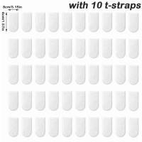 LUMIYA 10/20/50Pcs Thickened Faucet Filter Cotton with T-strap Universal Tap Water Filter Bag Durable Anti-splash Faucet Filter for Filters Tap Water Cement Sand Rust Scale and Other Impurities