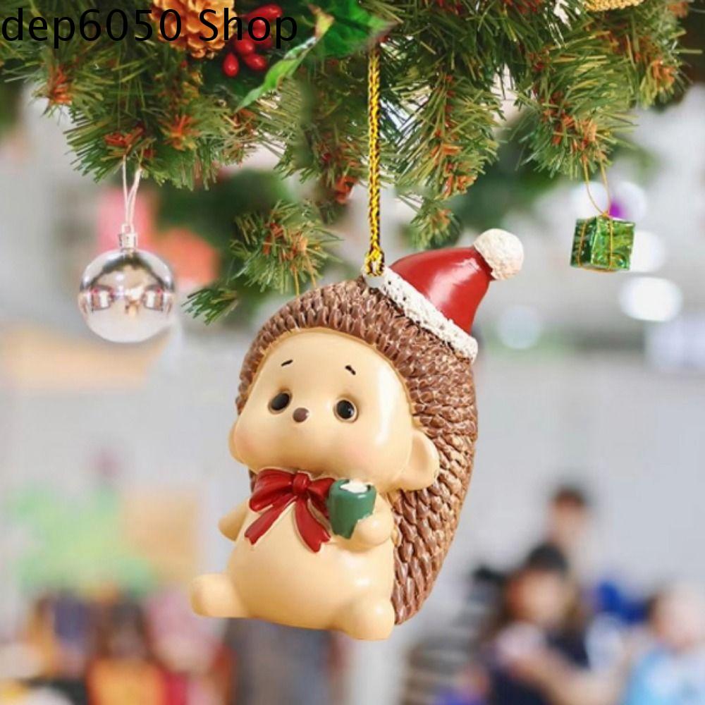 DEP6050 12pcs/set Hoạt hình Đồ trang trí treo Cây giáng sinh Nai sừng tấm tuyết Ông già Noel dây chuyền Acrylic giáng sinh dây chuyền tiệc giáng sinh Dây Chuyền Thỏ cừu giáng sinh Chuông gió giáng sinh Giáng sinh