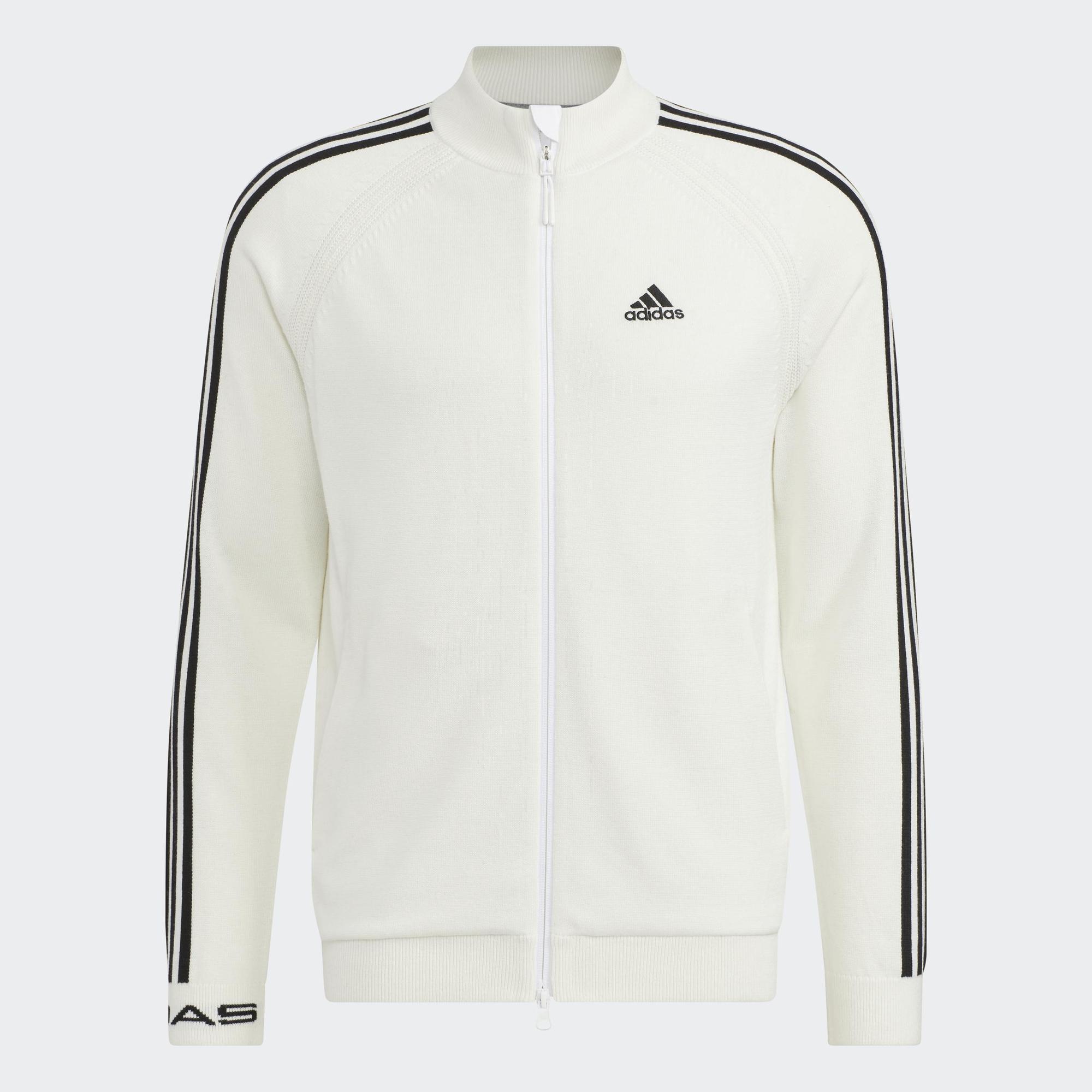 adidas Đánh gôn Áo Len Dài Tay 3 Sọc Nam trắng HP1993