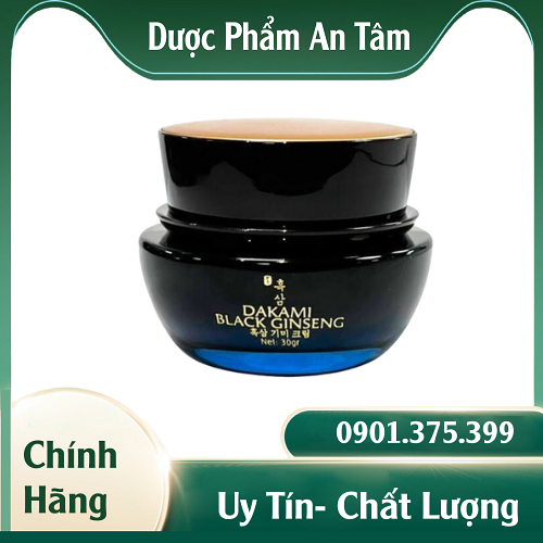 [COMBO 2 HỘP] Kem dưỡng da Dakami Black Ginsen - hỗ trợ làm mờ thâm nám, tàn nhang, cấp ẩm và làm trắng da hộp 30g