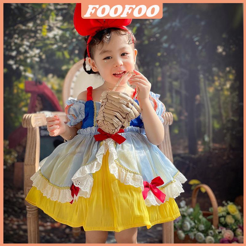 WGB (Hàng Có Sẵn)Váy cho bé gái Disney Đầm Công Chúa Bạch Tuyết Phong Cách Lolita Đáng Yêu Cho Bé Gái đầm công chúa