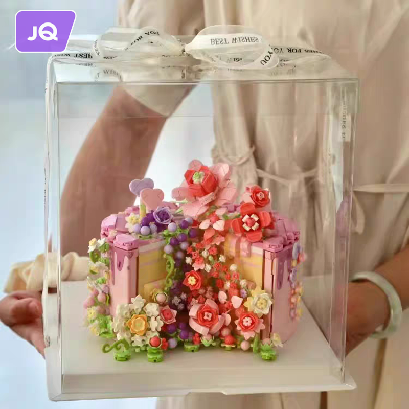 JOYNCLEON Valentine's Day gift Eternal life flower potted birthday cake puzzle building blocks toy men's and women's birthday gift ราคา 853 บาท*ส่งฟรี