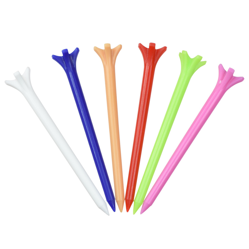 Golf TEE 70Mm Năm Móng Tay Hỗ Trợ Chơi Golf Đinh Nhựa Ngồi Nhiều Màu Có Sẵn Tại Chỗ