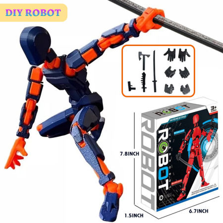 3D Printed Multi-Jointed Robot Action Figure - Cool Gift