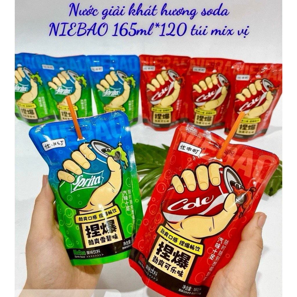 Nước Giải Khát Vị Trái Cây NIEBAO Dạng Túi 165ml Tiện Lợi Thơm Ngon - Ăn Vặt 492