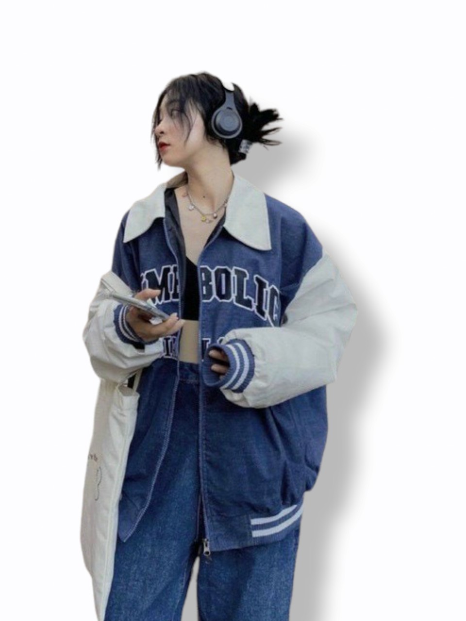 Áo Khoác Bomber Nhung Tăm Unisex Form Rộng Phong Cách Cực Ngầu Cực Xịn Hot