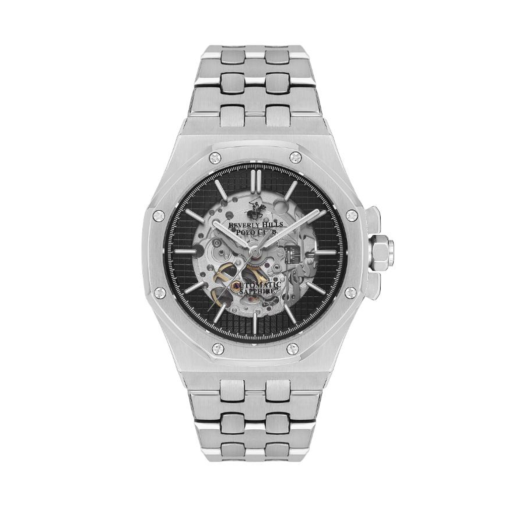 Beverly Hills Polo Club รุ่น BP3573X.350 Pria Original Automatic Watch Silver,Black 44mm. ราคา 7,639 บาท*ส่งฟรี