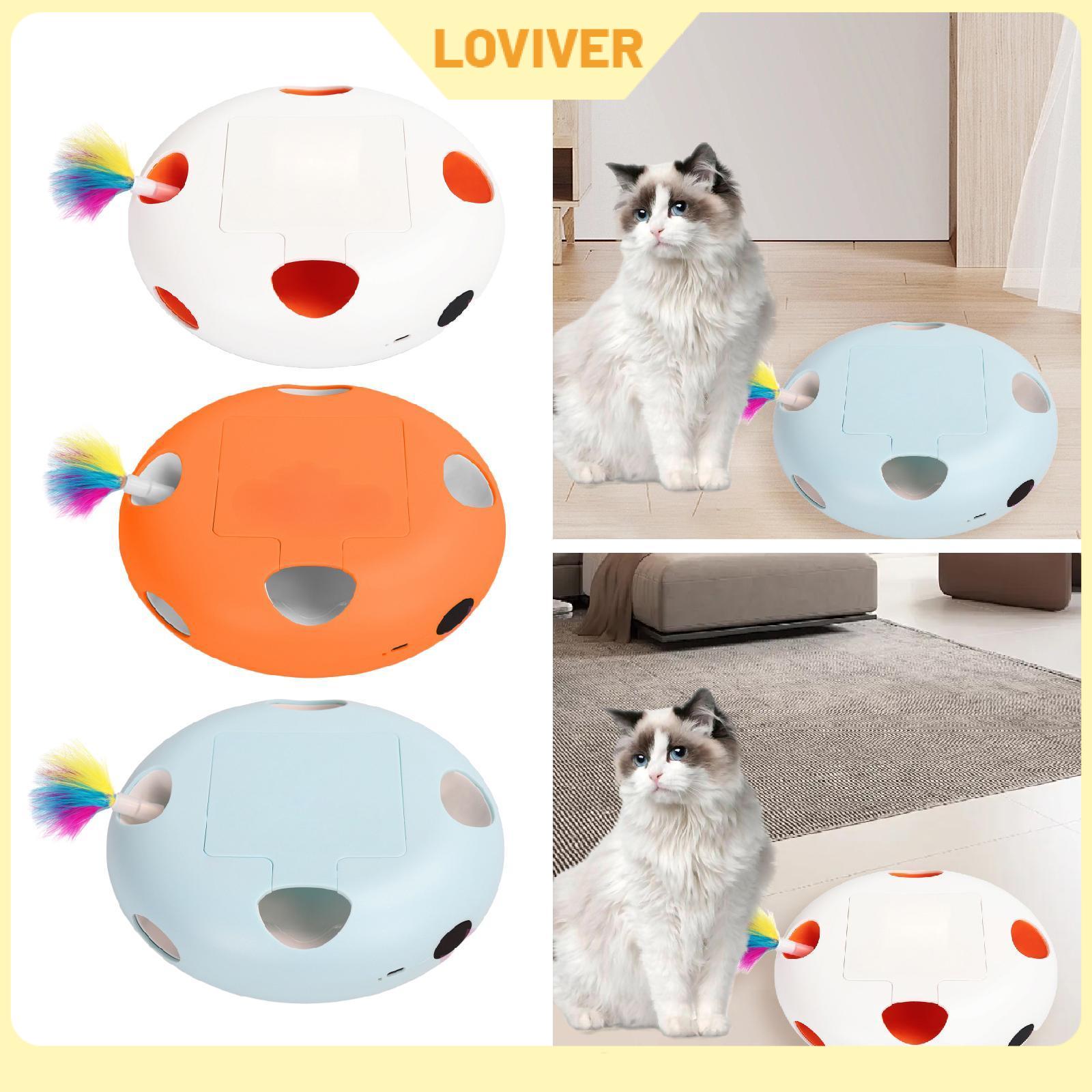 Cat Feather Toy Interactive Cat Toy Seek Game Exercise Fun Rechargeable Indoor Outdoor Replacement Feather for Kitten Pet ราคา 12,447 บาท*ส่งฟรี
