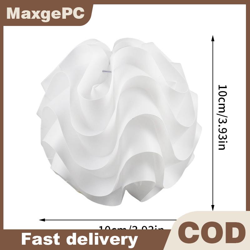 MaxgePC PP Wave Ball Lampshade Petal Table Lamp Shade Light Durable Cover Design Lampshade Protector Household Chic