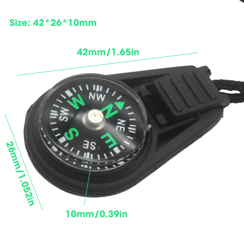 Mini Compass Survival Kit with Keychain for Outdoor Camping Hiking Hunting ราคา  4 บาท*ส่งฟรี