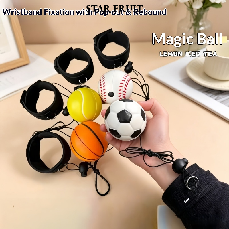 [STAR FRUIT Wrist Ball Magic Ball for Hand Strength Training and Coordination Exercise - Ideal for Kids and Seniors,STAR FRUIT Disco Light Wrist Ball for Training Hand Strength and Coordination Exercises - Suitable for Children and the Elderly,] ราคา 24 บาท*ส่งฟรี