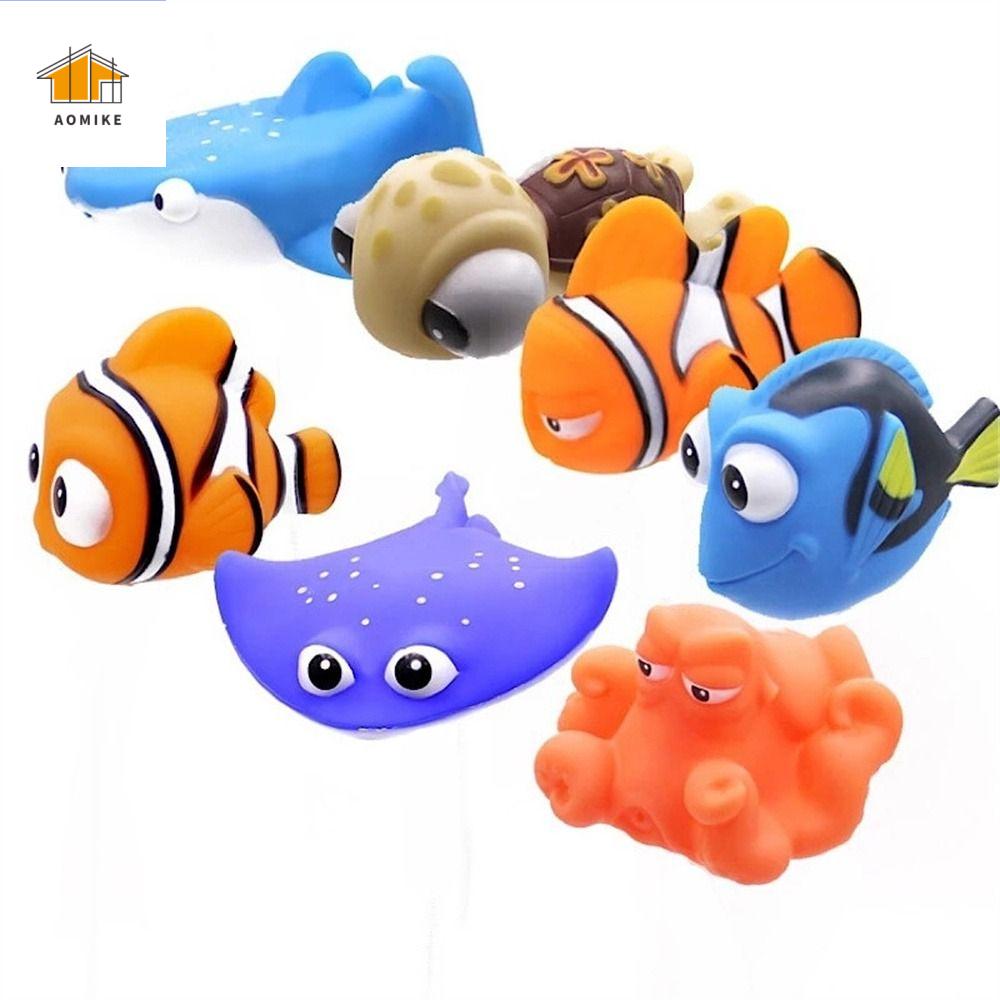 D5JKY Dễ thương Phòng tắm Chơi Động Vật biển Dory Float Phun Nước Nemo Cá Hề Đồ Chơi Float Đồ Chơi Bóp Đồ Chơi Tắm Đồ Chơi