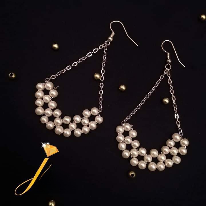 Azlan's Handmade Pearls Elegant Earrings