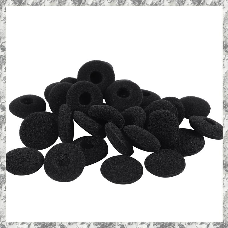 Replacement Earphone in Soft Foam Sponge Bearing Headsets Covers Black