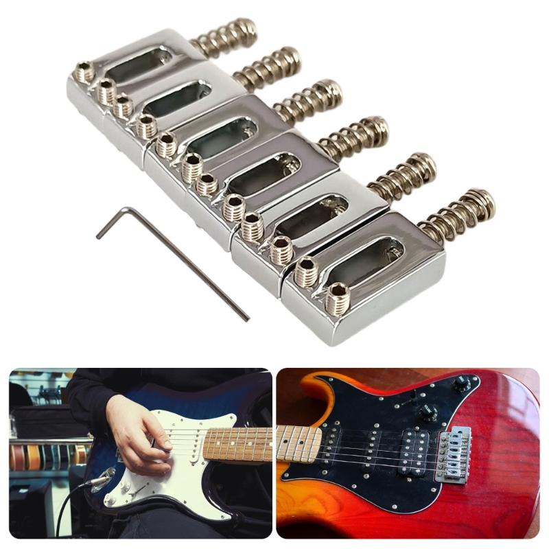 6 cái yên ngựa đàn guitar điện 6 dây yên ngựa con lăn hợp kim kẽm yên ngựa đàn Tremolo đàn guitar bộ phận đàn ghi ta điện