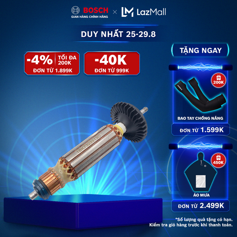 Rotor phụ tùng máy Bosch chất lượng chuẩn Đức