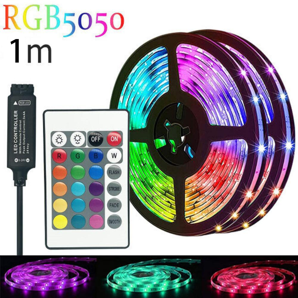 ไฟ led ห้องนอน ไฟติดห้องนอน ไฟติดห้อง ไฟแต่งห้อง ไฟเส้น RGB 5050 แถบไฟ ชุดไฟเส้นLED 5/10/15/20 เมตร ไฟตกแต่งห้อง พร้อมรีโมท ไฟแต่งบ้าน บลูธูทled strip