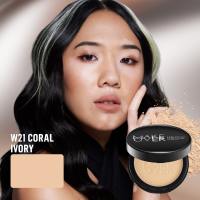MAKE OVER Powerstay 24H Matte Powder Foundation - Bedak Padat High Coverage Ringan Compact Flawless Make Up Tahan Lama 24 Jam Non-Comedogenic BEST SELLER Poreless