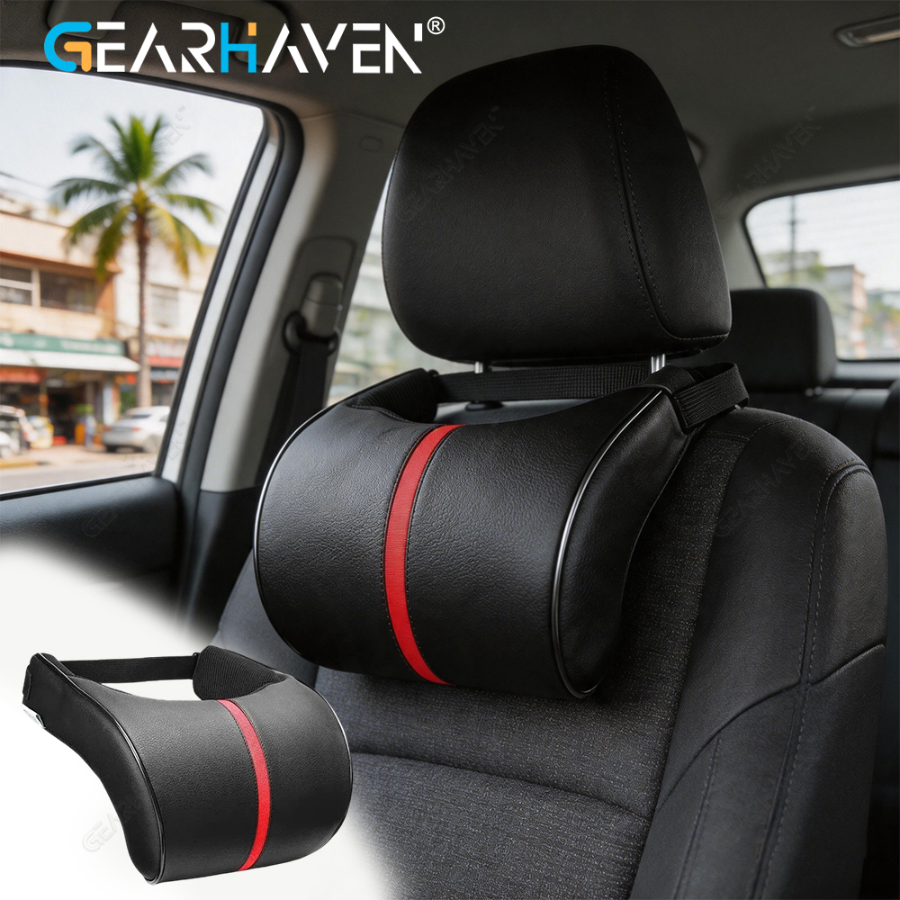 GearHaven Adjustable Car Headrest Memory Cotton Breathable Car Neck Pillow Leather Car Cushion Auto Seat Head Support Neck Protector Giá 139,470 Đồng*Miễn phí vận chuyển