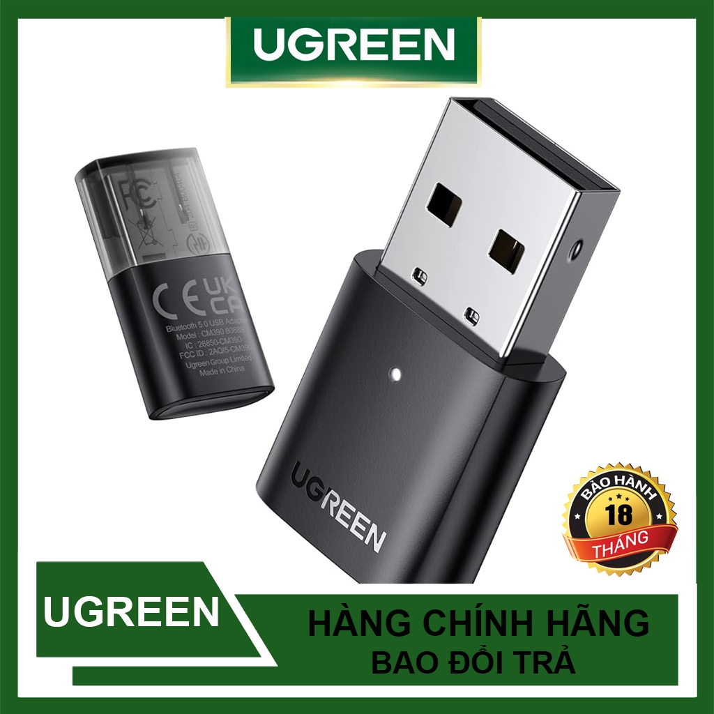USB Bluetooth 5.0 Tốc Độ Cao 3Mpbs Cao Cấp UGREEN US192 CM390 - Hàng Chính Hãng