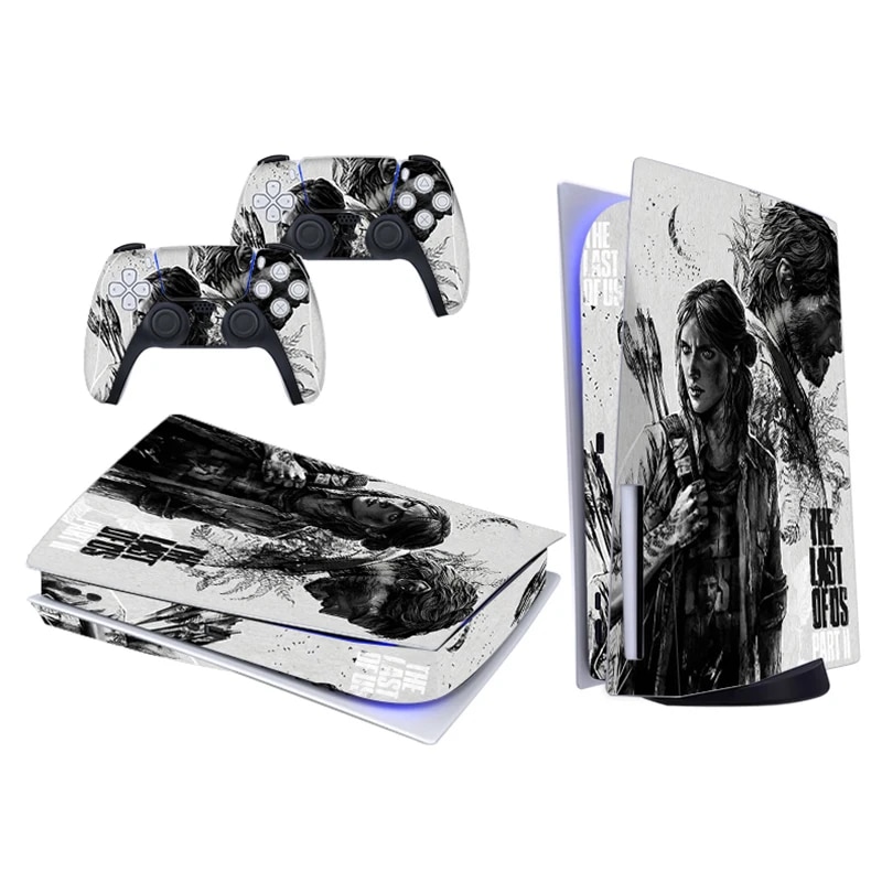 【Sell-Well】 The Last Of Ps5 Standard Disc Edition Skin Sticker For 5 Console 2 Controllers Skins Decal Cover Vinyl For Ps5