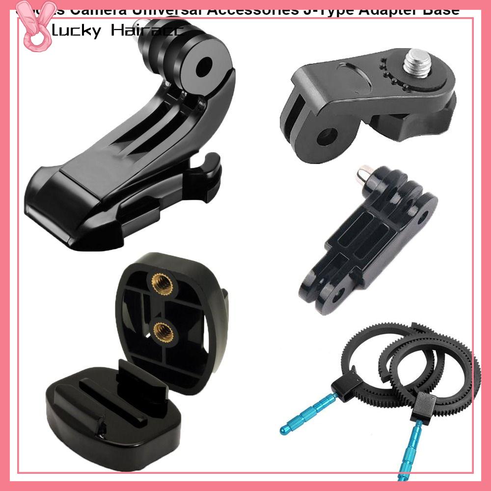 LUCKY HAIRACC Phổ quát Phụ kiện máy ảnh thể thao 10 phong cách Nhựa Bộ chuyển đổi loại J Đế tích hợp vít dài
