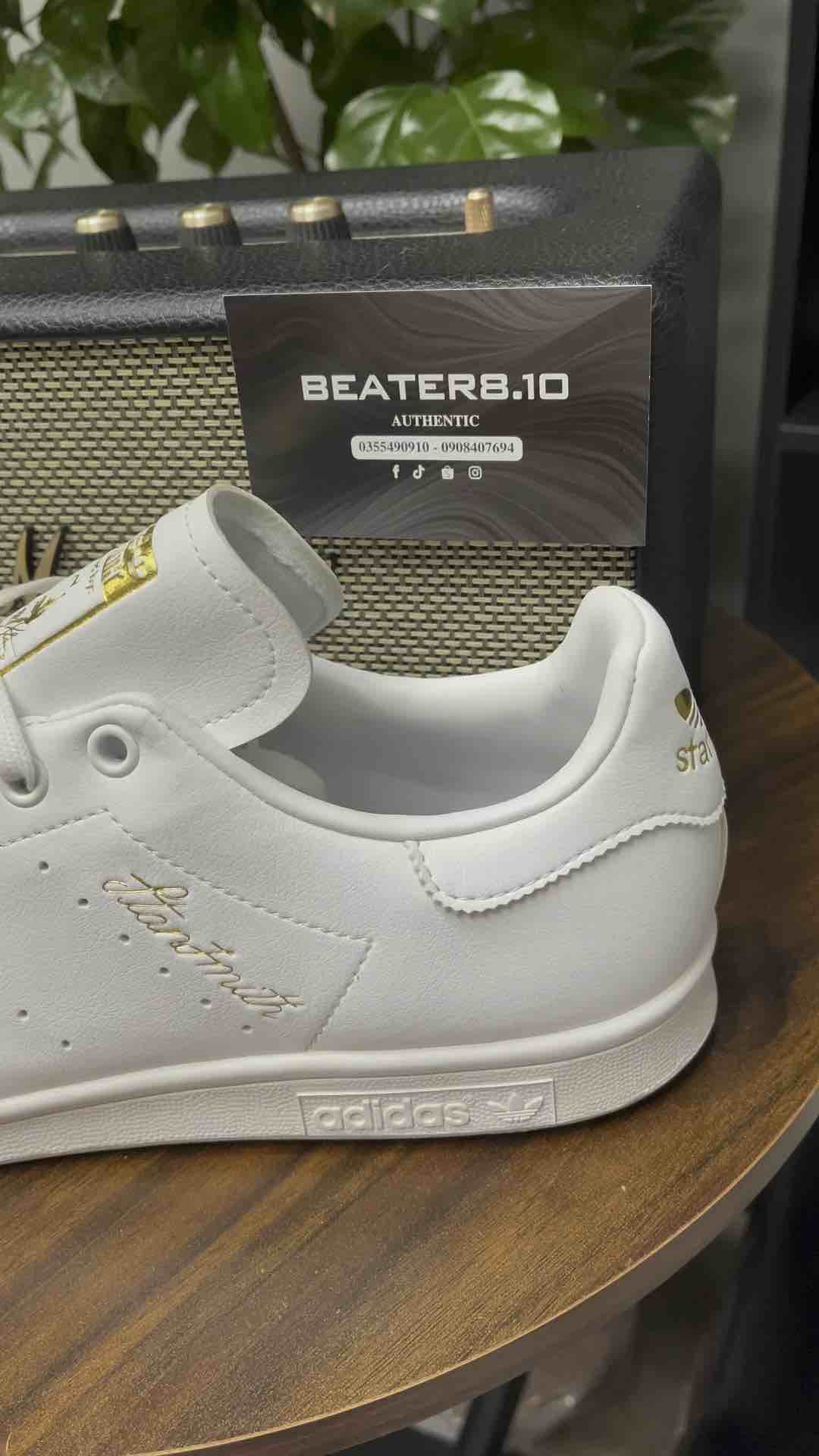 CHÍNH HÃNG Giày Stan Smith Trắng Gold (H00307), sang chảnh hết