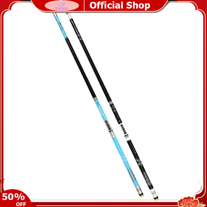 TEQIN Telescopic Fishing Rod 5-10 Sections 6H 19 Ton For Outdoor Freshwater Short Portable Stream Rod Hand Rod Carp Rod 8.9/ 11.8/ 12.8/ 14.8/ 15.7/ 20.7 Ft ราคา 266 บาท*ส่งฟรี