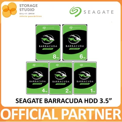 SEAGATE Barracuda 3.5" SATA Hard Disk, 1TB / 2TB / 3TB / 4TB / 6TB / 8TB. SEAGATE Singapore Local 2 Years Warranty **SEAGATE OFFICIAL PARTNER**